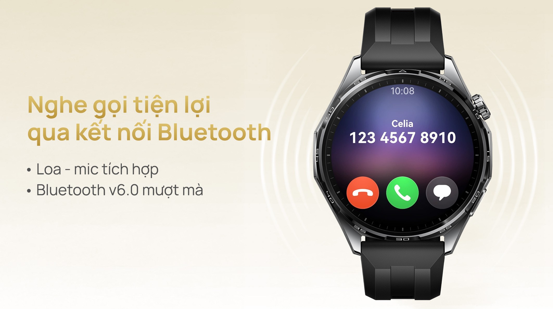 Huawei Watch GT 6 46mm viền thép dây cao su