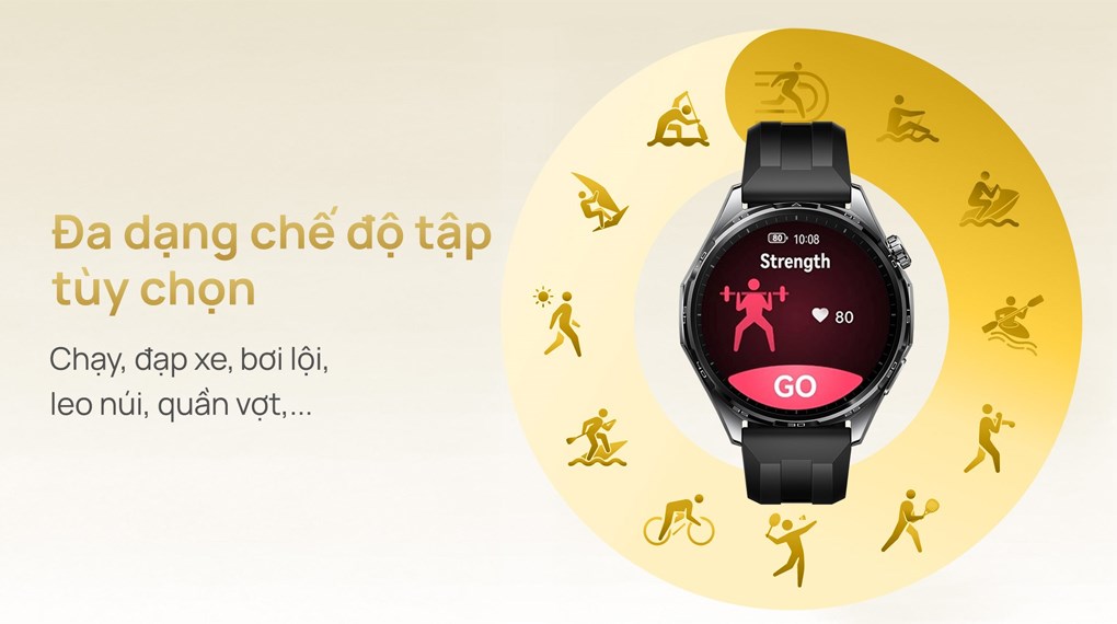 Huawei Watch GT 6 46mm viền thép dây cao su