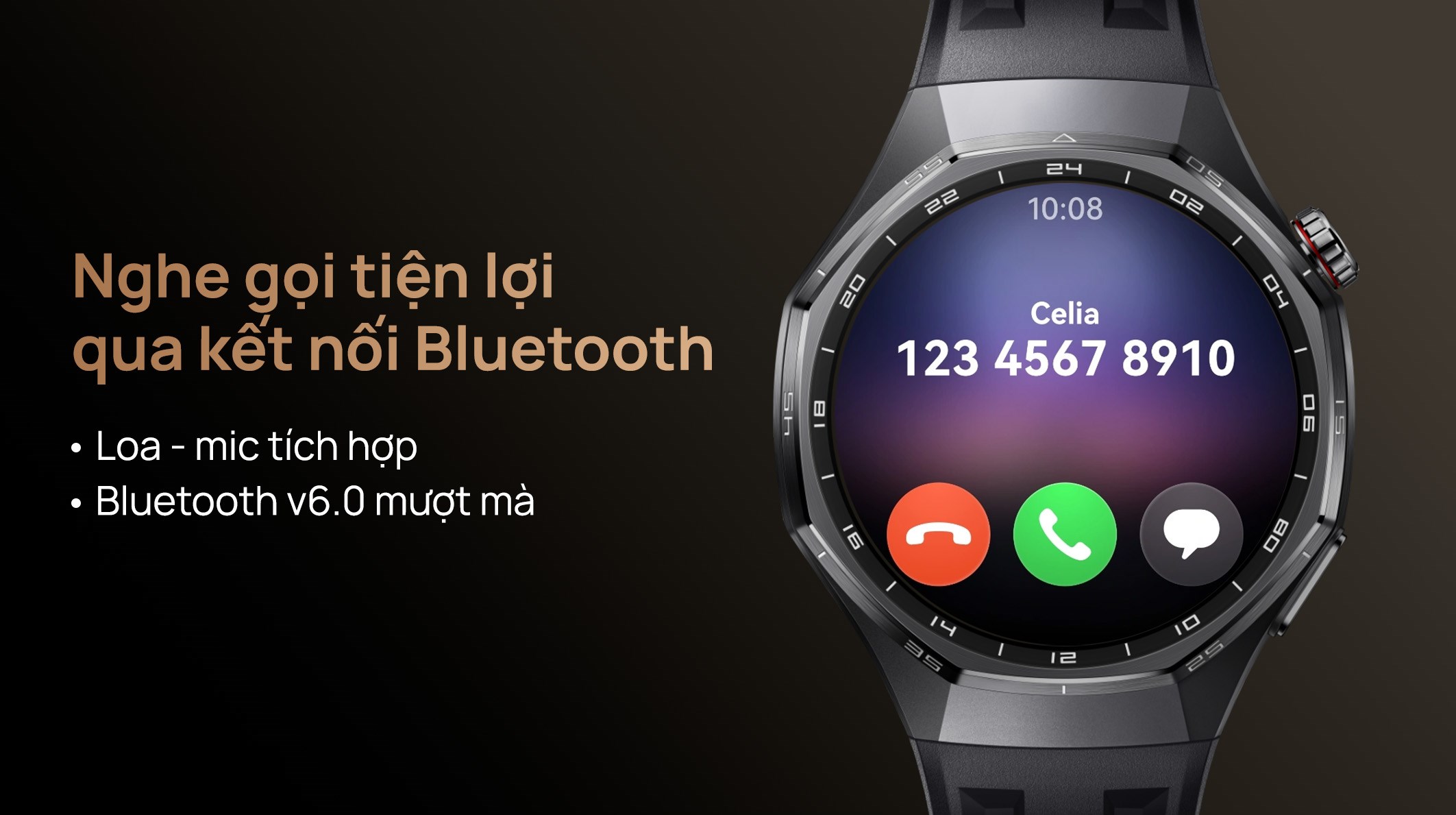 Huawei Watch GT 6 Pro 46mm viền Titanium dây cao su