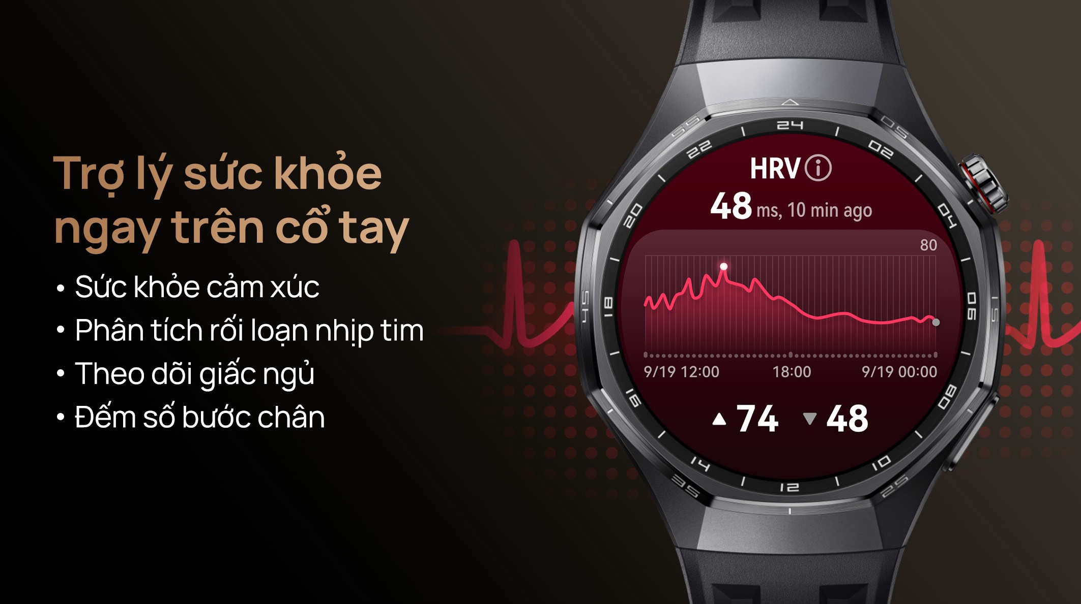 Huawei Watch GT 6 Pro 46mm viền Titanium dây cao su