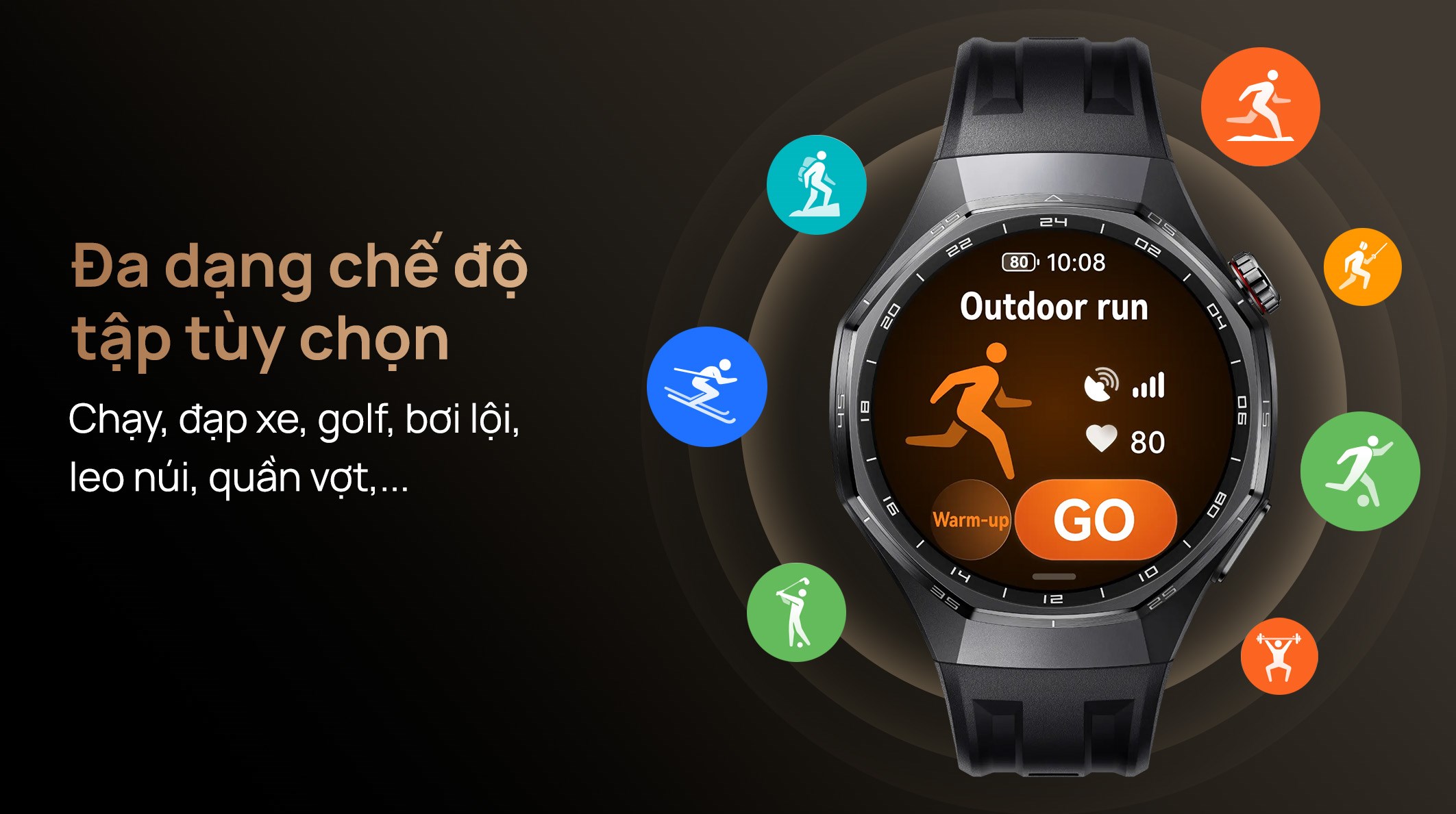 Huawei Watch GT 6 Pro 46mm viền Titanium dây cao su
