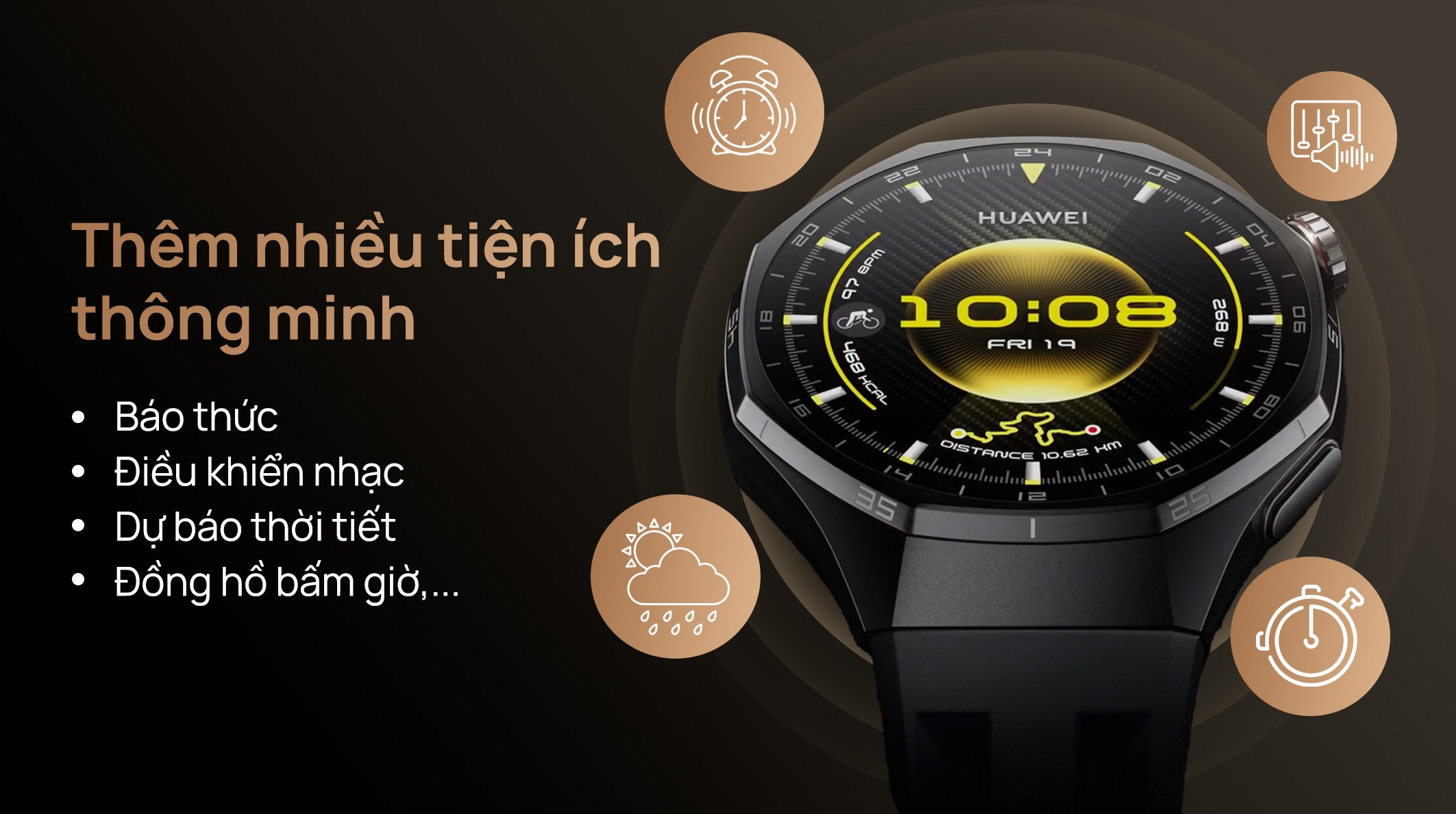Huawei Watch GT 6 Pro 46mm viền Titanium dây cao su