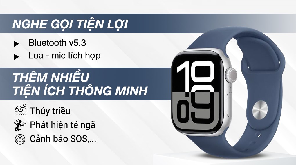 Apple Watch Series 10 GPS 46mm viền nhôm dây thể thao S/M