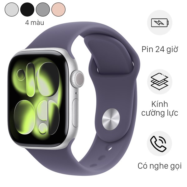 Apple Watch Series 11 GPS 42mm viền nhôm dây thể thao