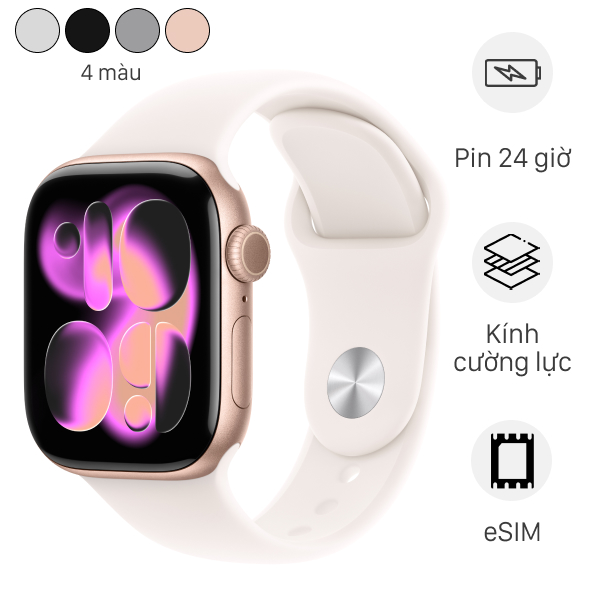 Apple Watch Series 11 GPS + Cellular 46mm viền nhôm dây thể thao