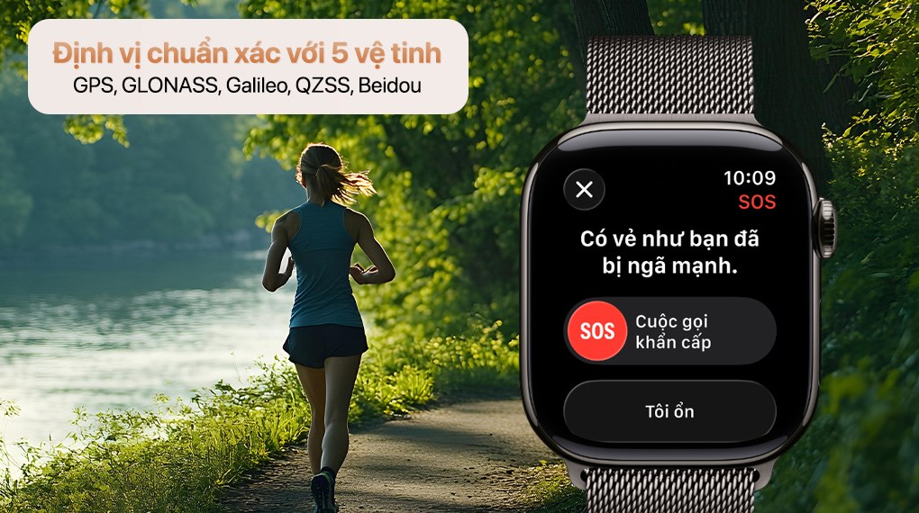Apple Watch Series 11 GPS + Cellular 42mm viền Titanium dây Milan