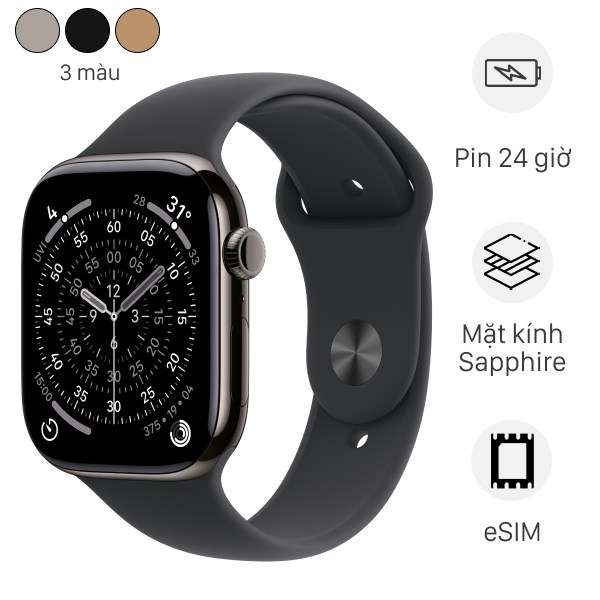 Apple Watch Series 11 GPS   Cellular 46mm viền Titanium dây thể thao