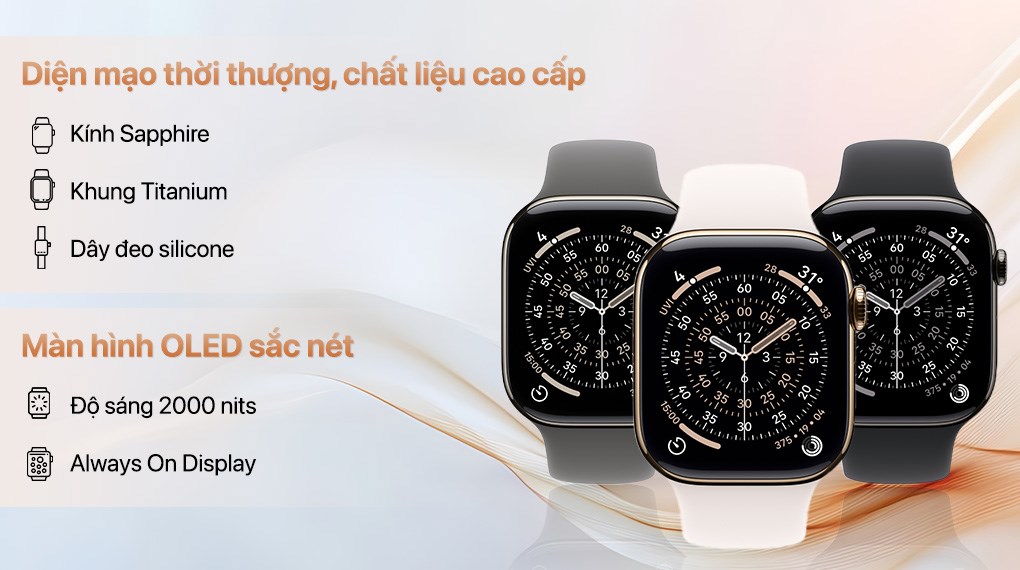 Apple Watch Series 11 GPS + Cellular 42m viền Titanium dây thể thao