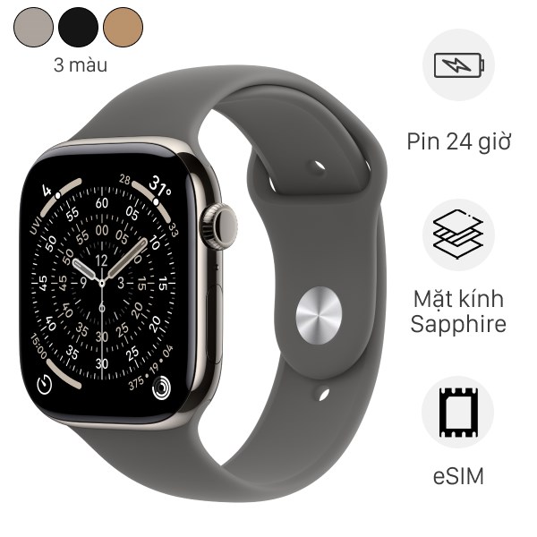 Apple Watch Series 11 GPS   Cellular 42m viền Titanium dây thể thao