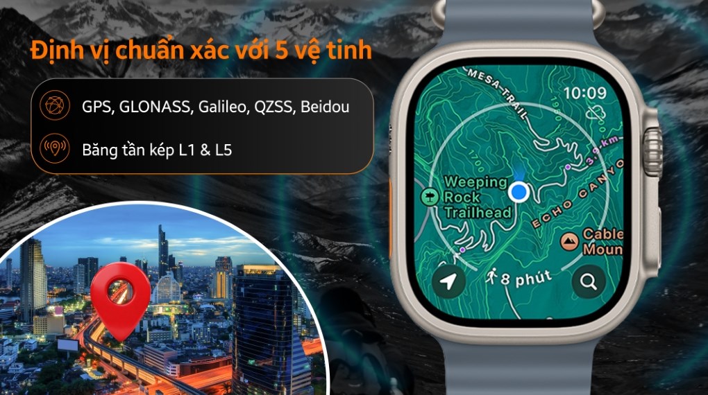 Apple Watch Ultra 3 GPS + Cellular 49mm viền Titanium dây Ocean