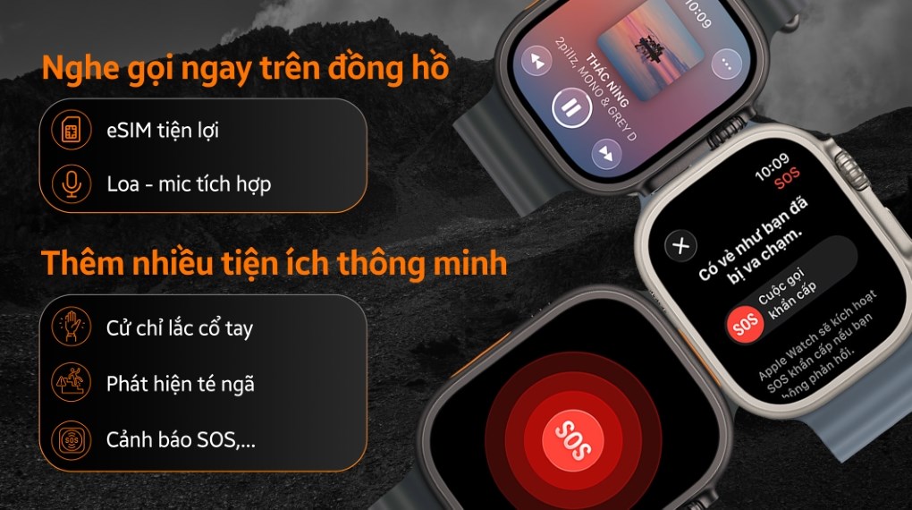 Apple Watch Ultra 3 GPS + Cellular 49mm viền Titanium dây Ocean