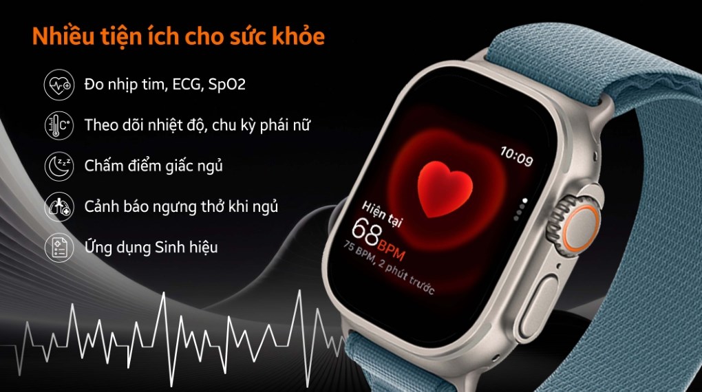 Apple Watch Ultra 3 GPS + Cellular 49mm viền Titanium dây Alpine