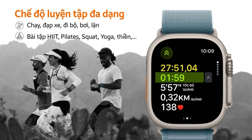 Apple Watch Ultra 3 GPS + Cellular 49mm viền Titanium dây Alpine