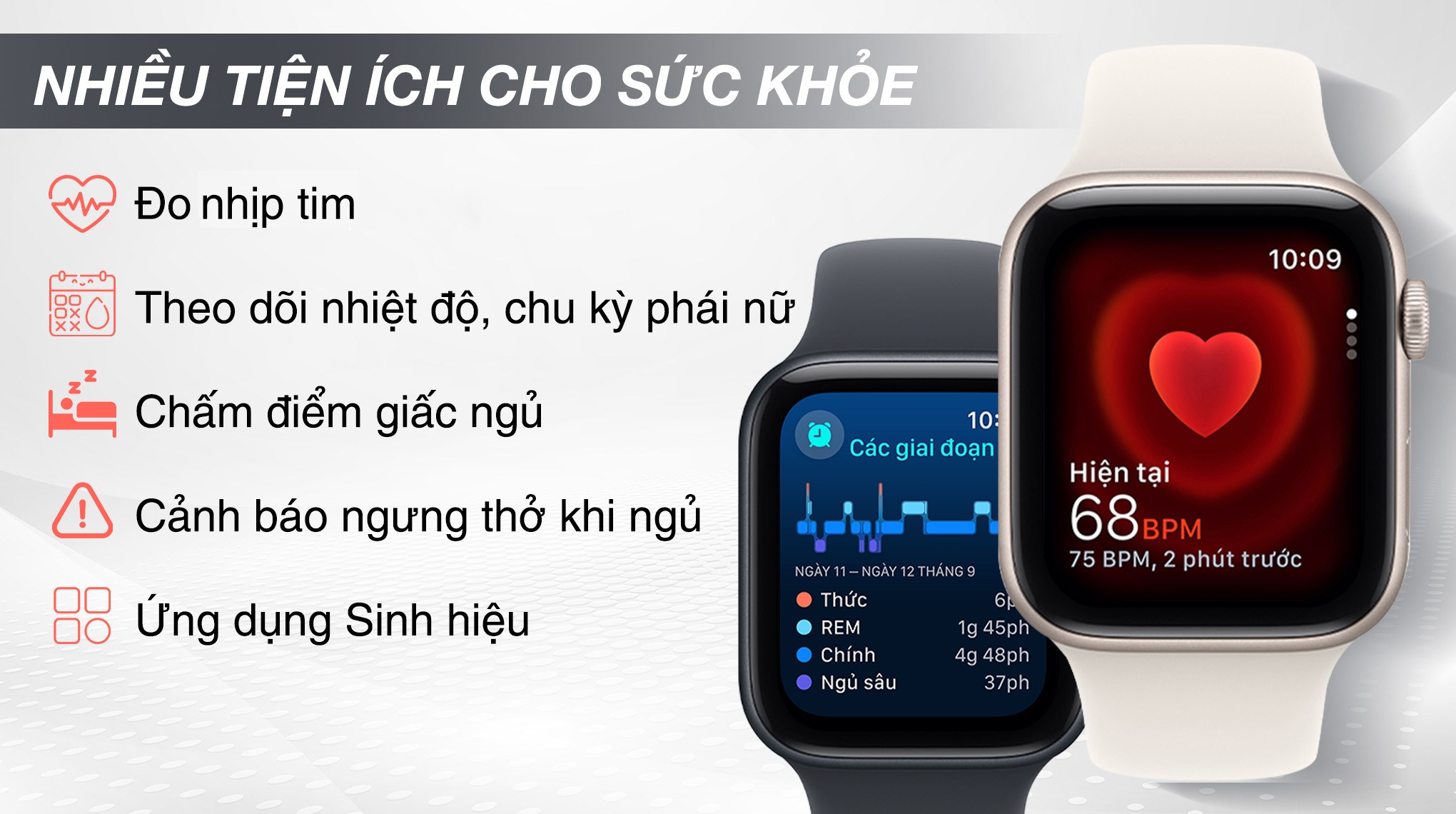 Apple Watch SE 3 GPS 44mm viền nhôm dây thể thao
