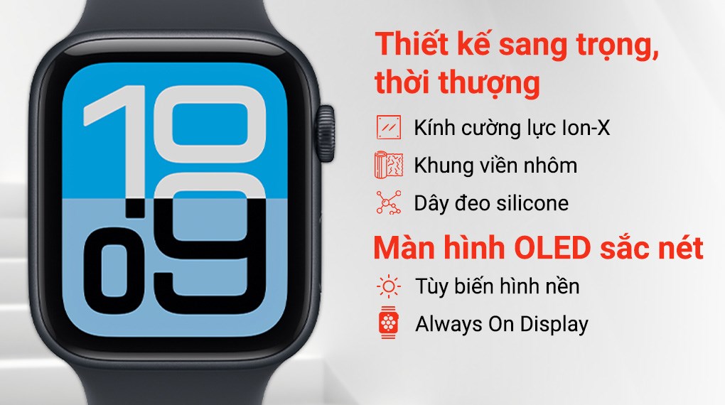 Apple Watch SE 3 GPS + Cellular 44mm viền nhôm dây thể thao