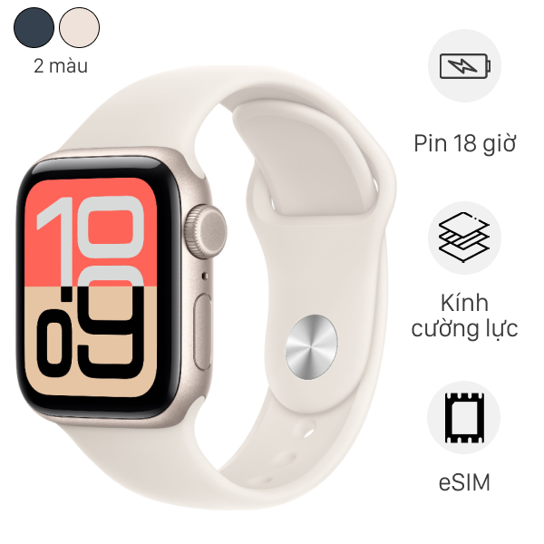Apple Watch SE 3 GPS + Cellular 44mm viền nhôm dây thể thao