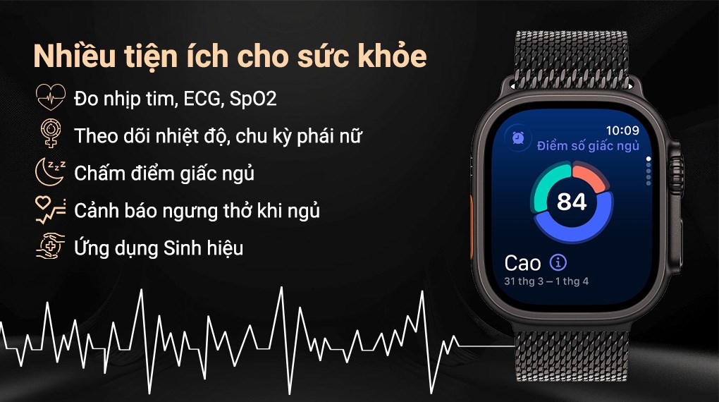 Apple Watch Ultra 3 GPS + Cellular 49mm viền Titanium dây Milan