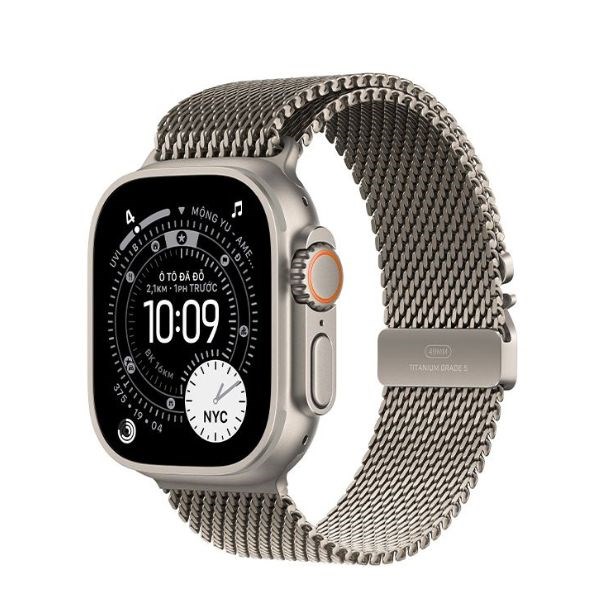 Apple Watch Ultra 3 GPS + Cellular 49mm viền Titanium dây Milan