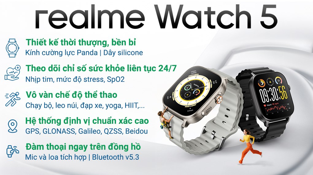 realme Watch 5 50mm dây silicone