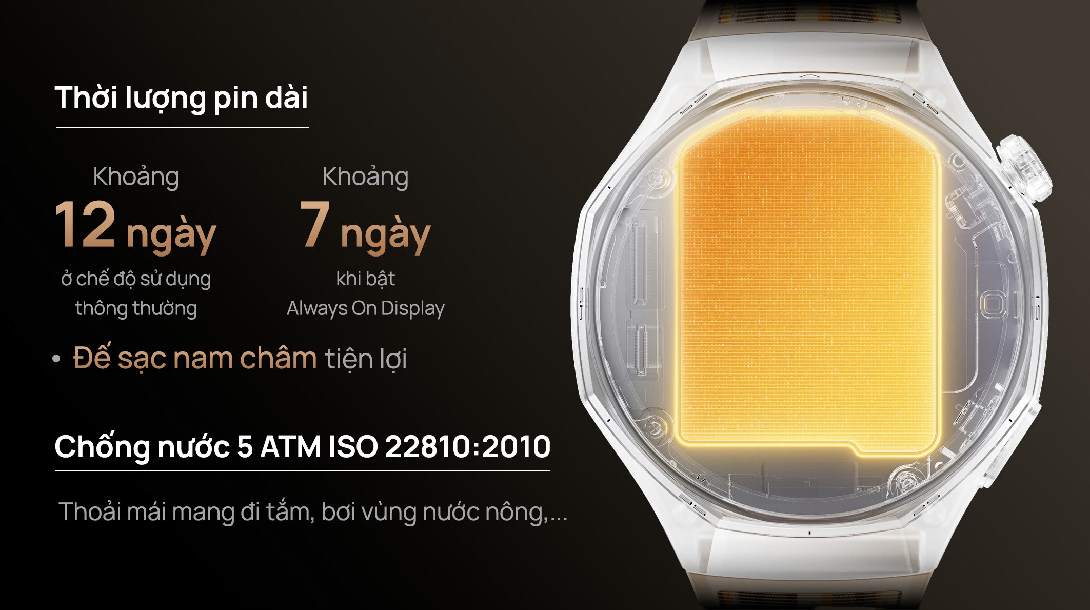 Huawei Watch GT 6 Pro 46mm viền Titanium dây Titanium