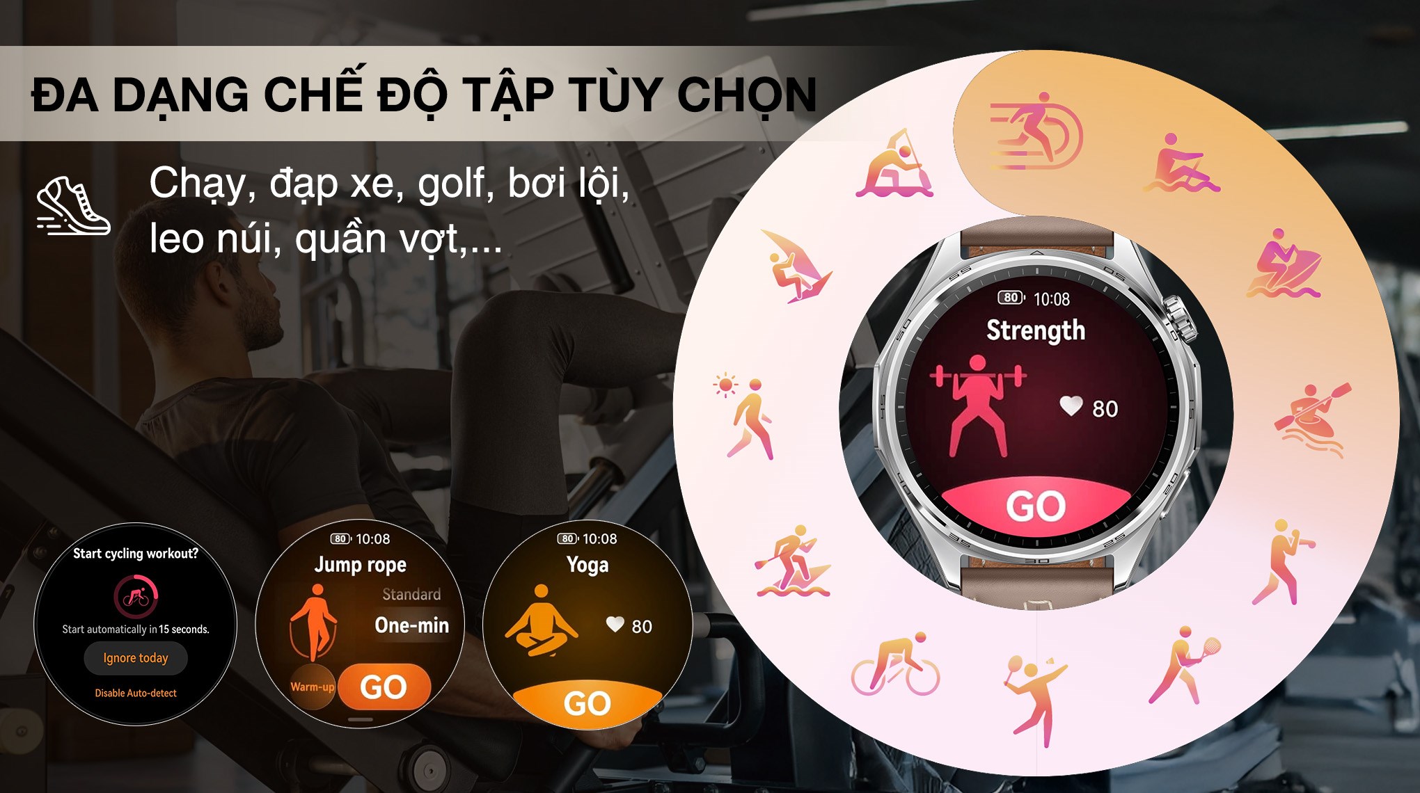 Huawei Watch GT 6 46mm viền thép dây da