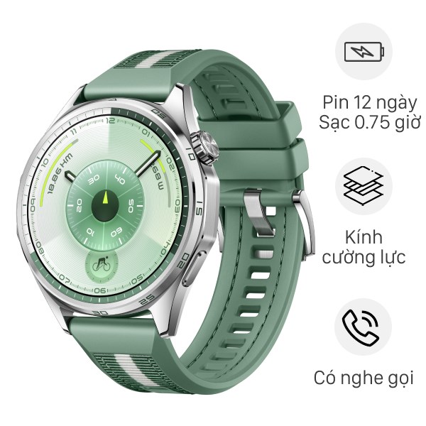 Huawei Watch GT 6 46mm viền thép dây Woven