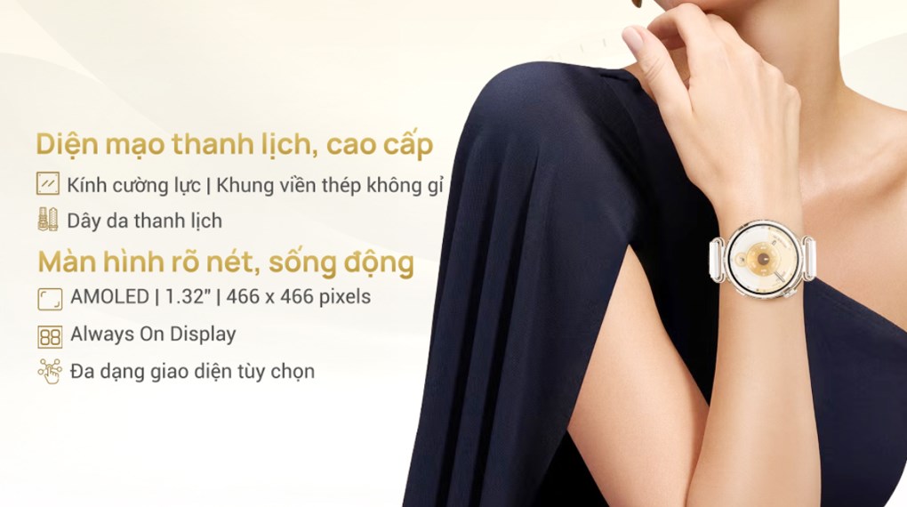 Huawei Watch GT 6 41mm viền thép dây da