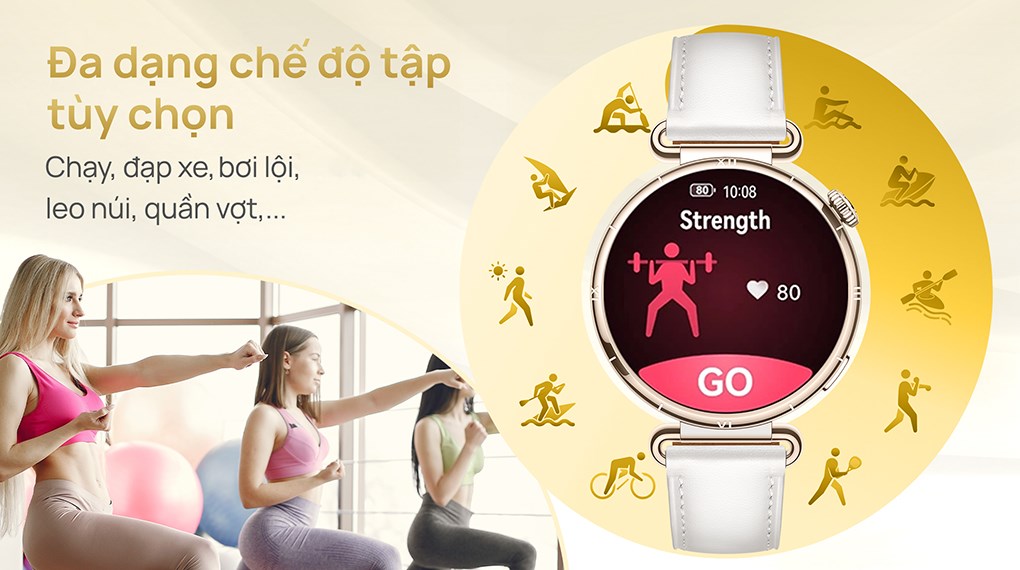 Huawei Watch GT 6 41mm viền thép dây da