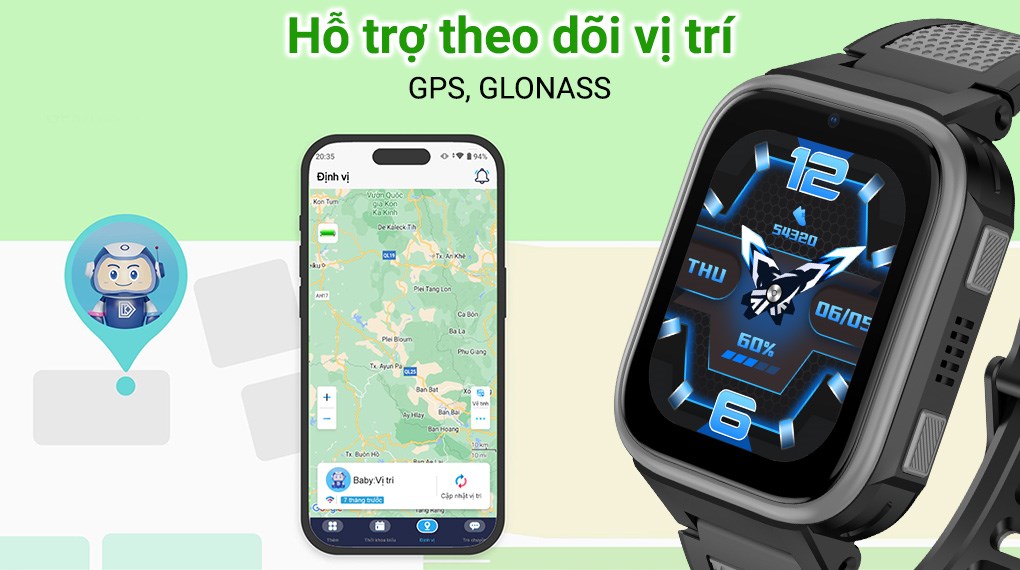 Đồng hồ định vị trẻ em Kidcare Sight S25