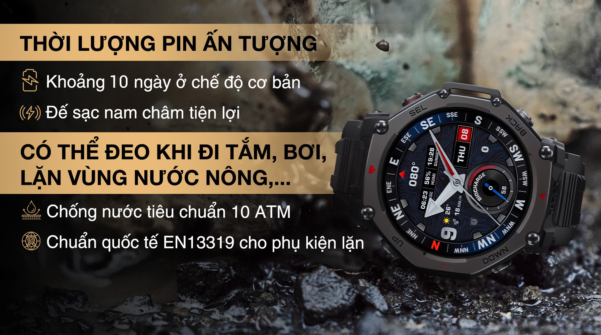 Amazfit T-Rex 3 Pro 48mm dây silicone