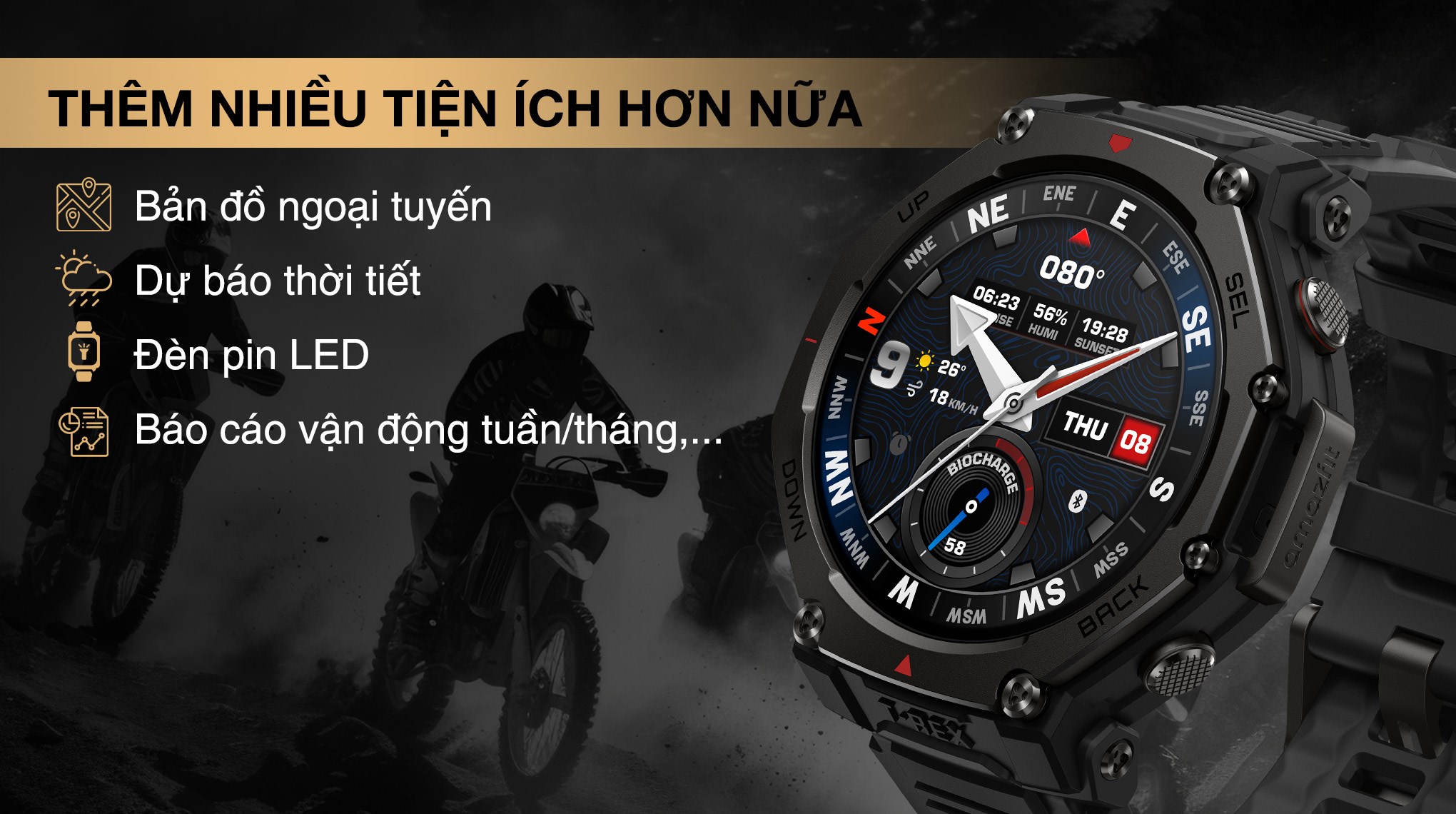 Amazfit T-Rex 3 Pro 48mm dây silicone