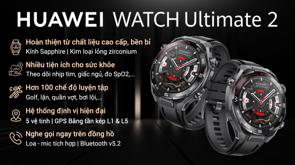 Huawei Watch Ultimate 2 48.5mm dây cao su