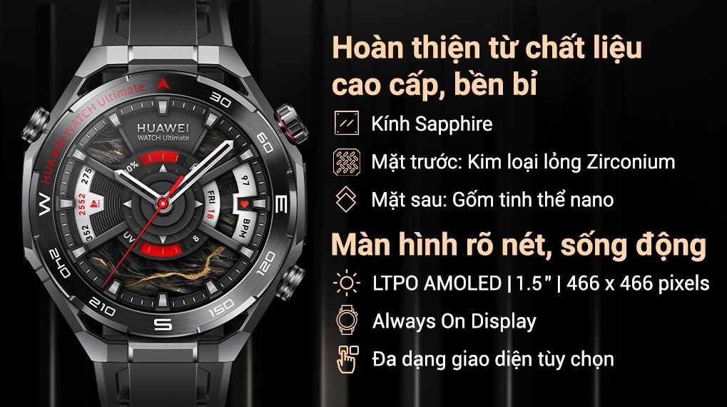 Huawei Watch Ultimate 2 48.5mm dây cao su