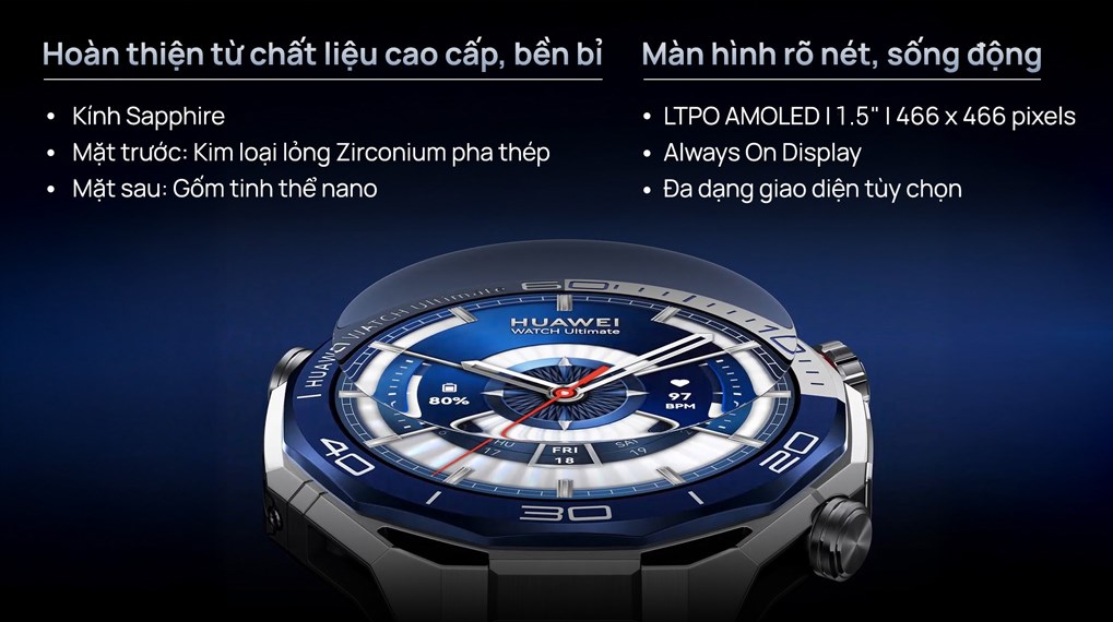 Huawei Watch Ultimate 2 47.8mm dây cao su