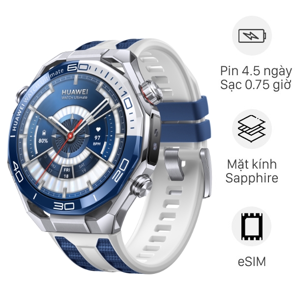 Huawei Watch Ultimate 2 47.8mm dây cao su