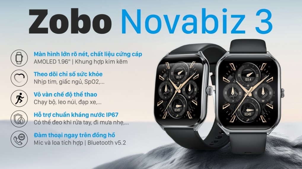 Zobo Novabiz 3 50.2mm dây silicone