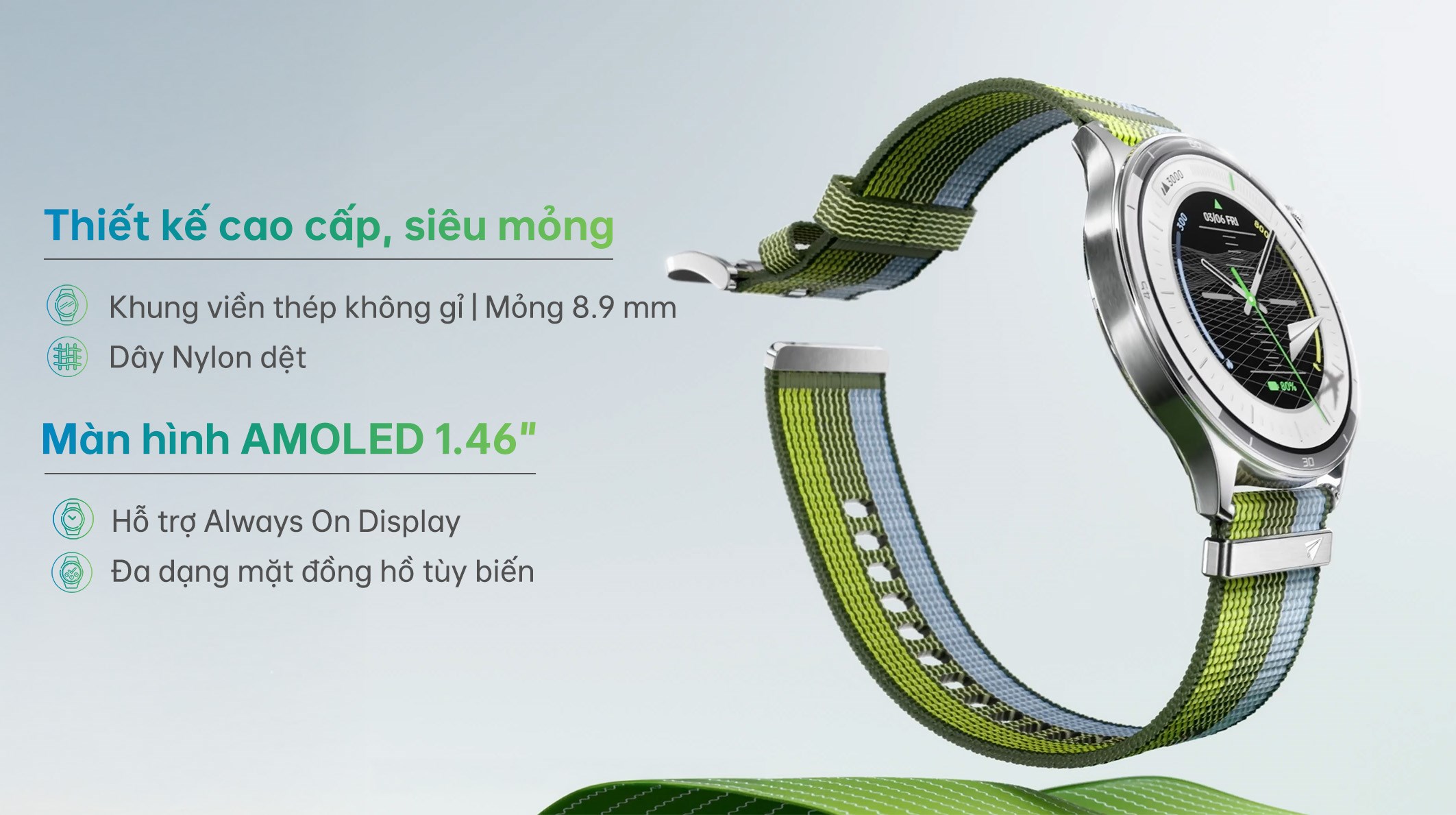 OPPO Watch S 46mm dây nylon
