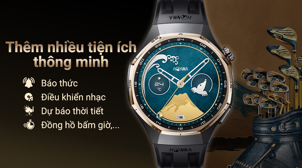 Huawei Watch GT 6 Pro Honma 46mm viền Titanium dây Fluor