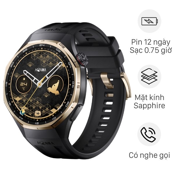 Huawei Watch GT 6 Pro Honma 46mm viền Titanium dây Fuor