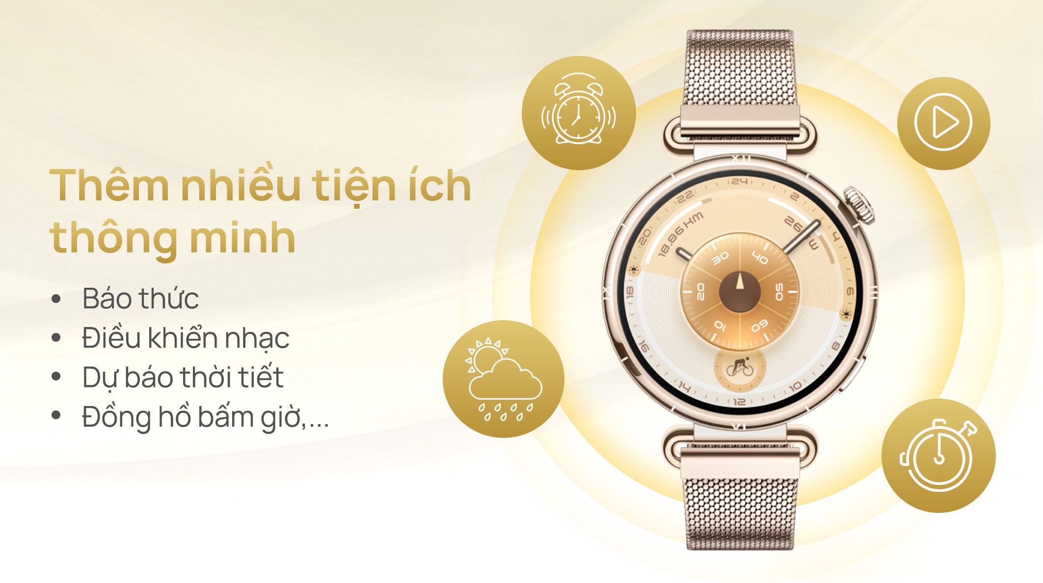Huawei Watch GT 6 41mm viền thép dây Milanese