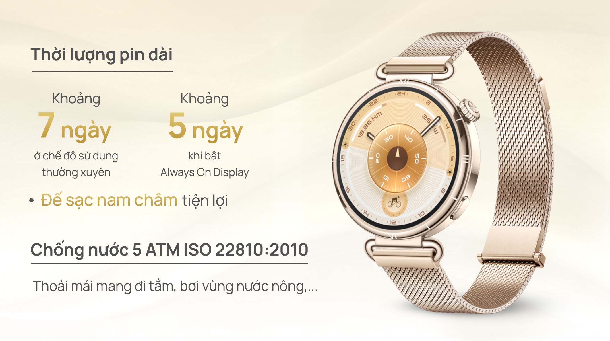 Huawei Watch GT 6 41mm viền thép dây Milanese