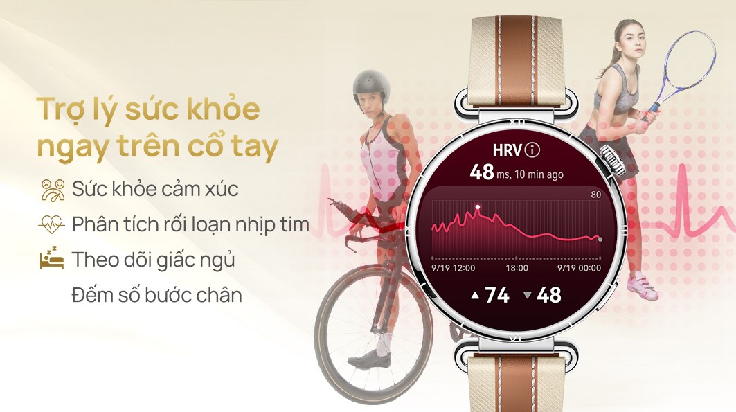 Huawei Watch GT 6 41mm viền thép dây da phối