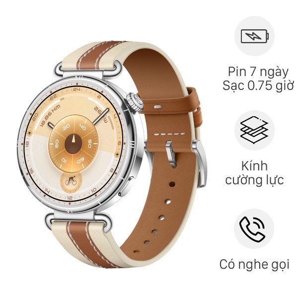 Huawei Watch GT 6 41mm viền thép dây da phối