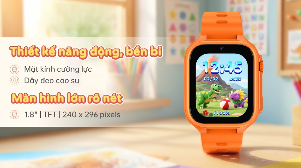 Đồng hồ định vị trẻ em Kidcare Sight S26 4G