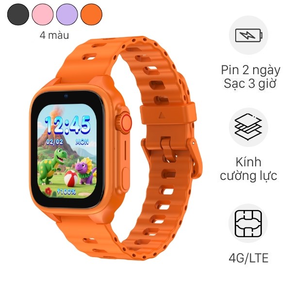 Kidcare Sight S26 4G 44.5mm dây cao su