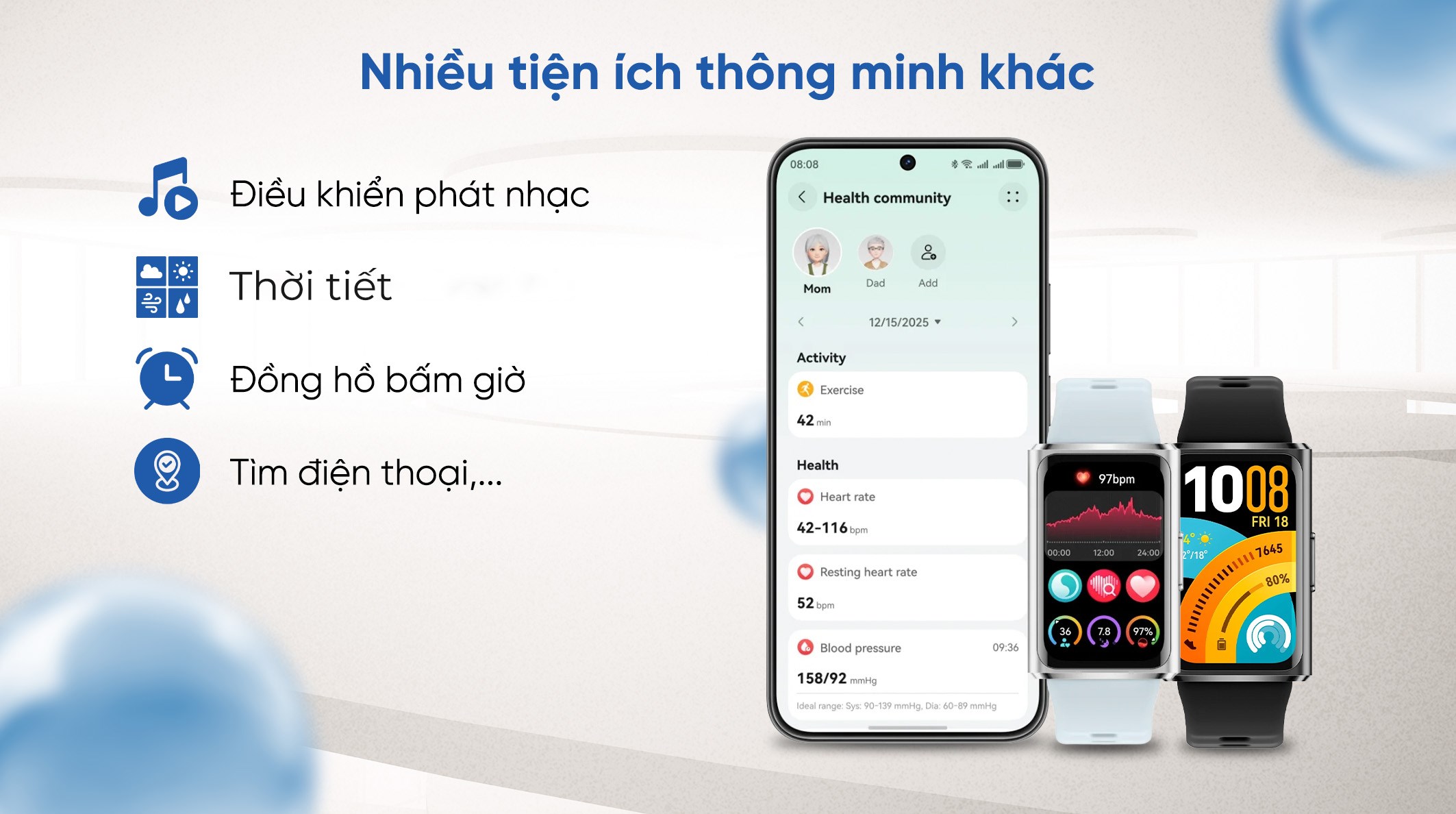 Vòng đeo tay thông minh Huawei Band 11 Pro dây Fluor
