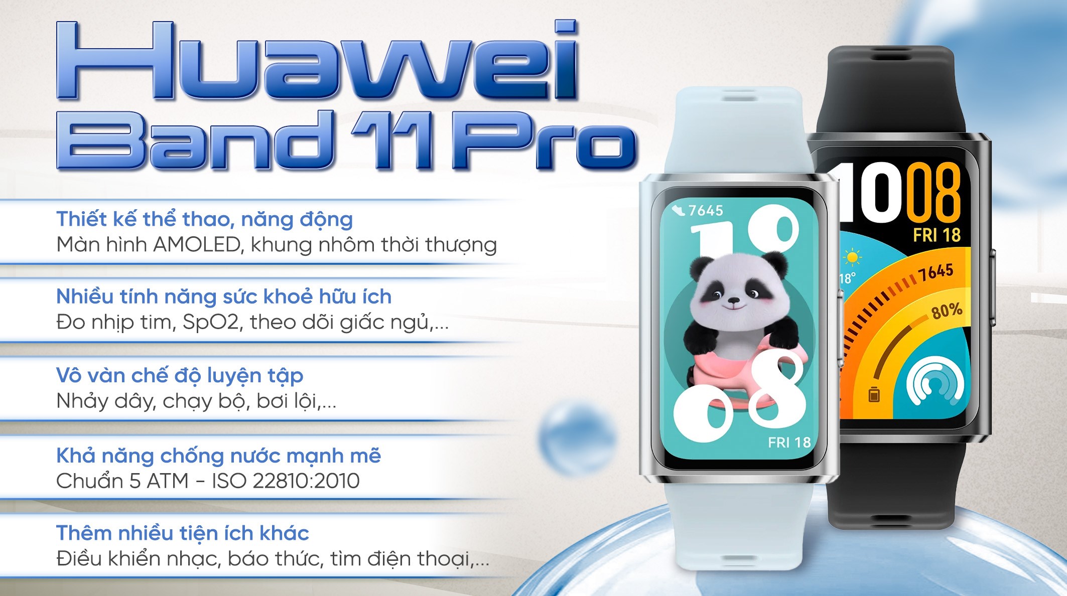 Vòng đeo tay thông minh Huawei Band 11 Pro dây Fluor