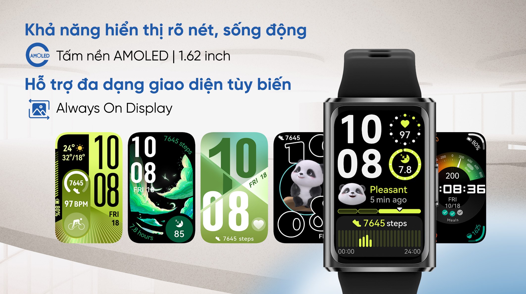 Vòng đeo tay thông minh Huawei Band 11 Pro dây Fluor