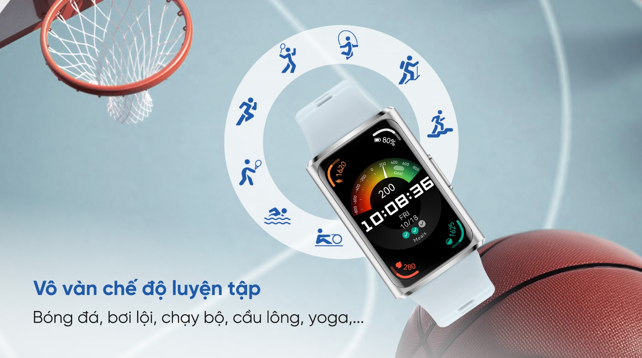 Vòng đeo tay thông minh Huawei Band 11 Pro dây Fluor