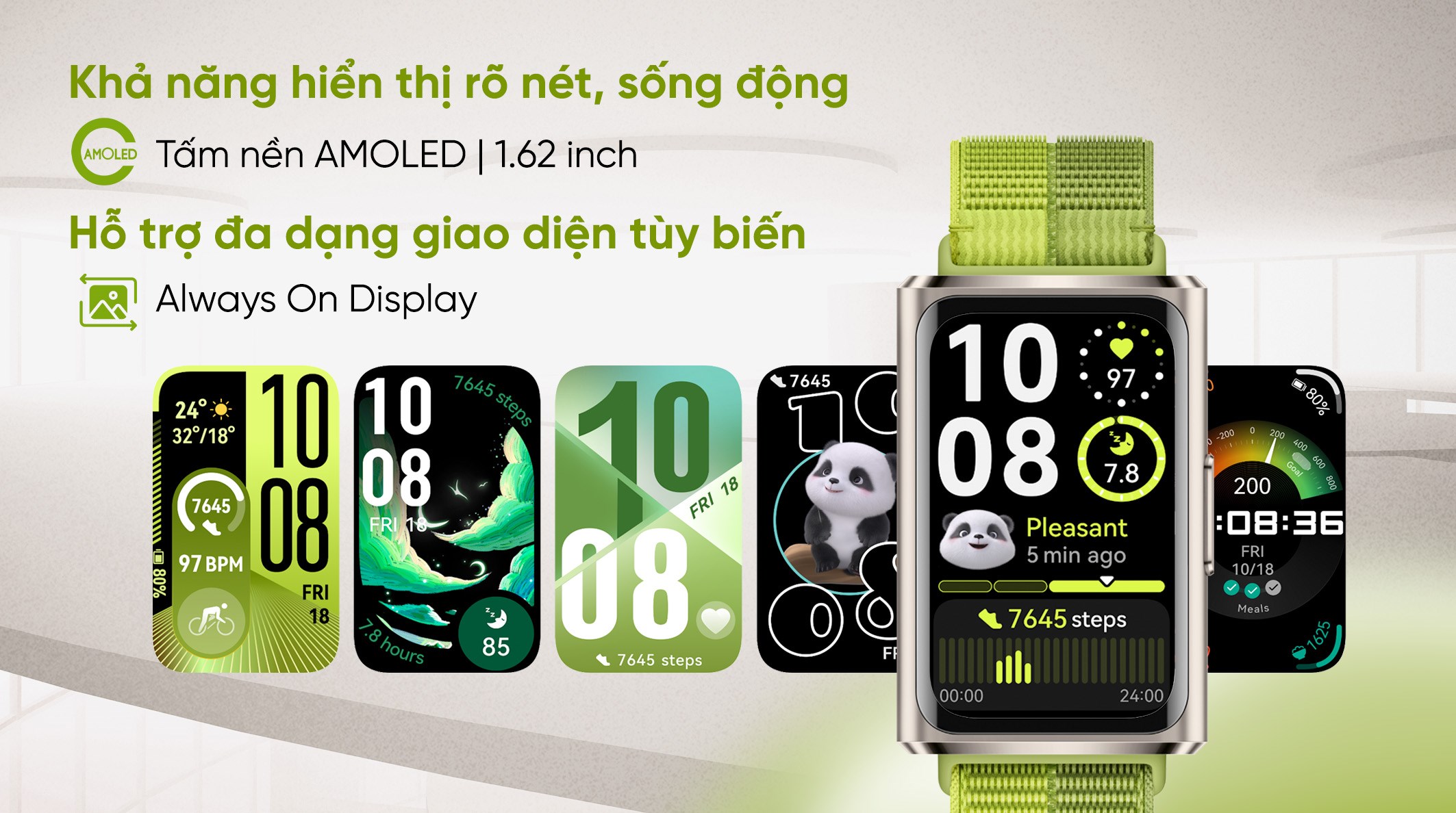 Vòng đeo tay thông minh Huawei Band 11 Pro dây nylon dệt